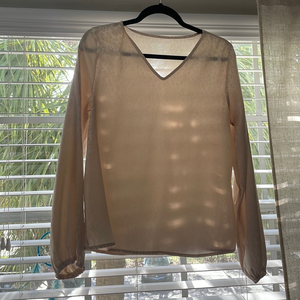 Cheetah print blouse